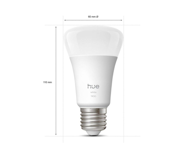 Philips Hue Inteligentna żarówka White  A60 E27 - 1100 lm - 1490202 - zdjęcie 4